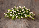 Centro de rosas blancas Nuevo Tanatorio - Funeraria Blay